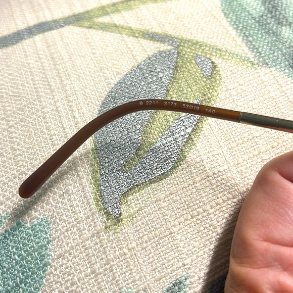 BURBERRY CARAMEL COLOR EYEGLASSES WITH GOLD METAL TEMPLES, CASE & CLEANI… - Picture 11 of 13